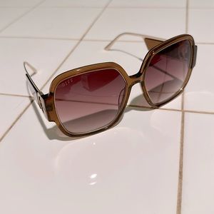 DIFF EYEWEAR - TINA - FESTIVE CLAYTON + BROWN GRADIENT SUNGLASSES